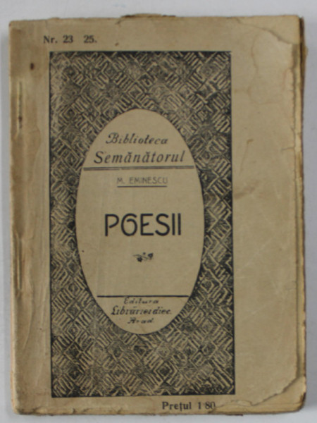 MIHAI EMINESCU , POESII , 1918