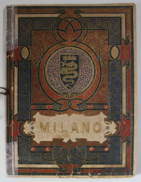 MILANO , ALBUM CU 36  FOTOGRAFII DE EPOCA  , DIMENSIUNE 28.8  x 20cm., INCEPUTUL SEC. XX