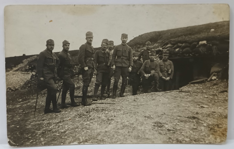 MILITARI  AUSTRO - UNGARI  LANGA INTRAREA IN TRANSEU , FOTOGRAFIE TIP CARTE POSTALA , PERIOADA PRIMULUI RAZBOI MONDIAL