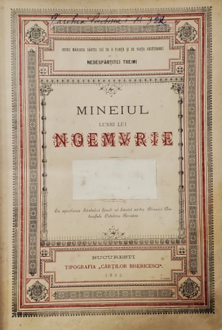 MINEIUL LUNEI LUI NOEMBRIE , 1892 , PREZINTA PETE , URME DE UZURA SI LIPSURI *
