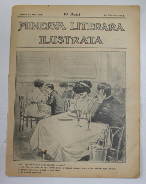 MINERVA LITERARA  ILUSTRATA , ANUL V , NR. 228 , 23 MARTIE  , 1914