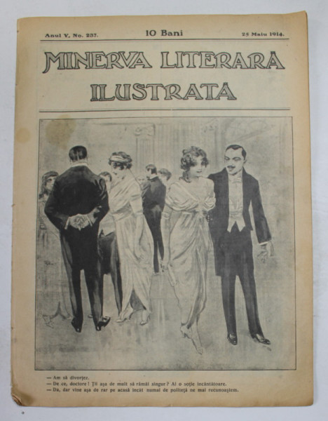 MINERVA  LITERARA  ILUSTRATA , ANUL V , NR. 237 , 325 MAi  , 1914