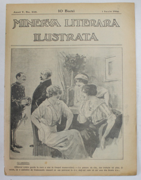 MINERVA LITERARA  ILUSTRATA , ANUL V , NR. 238  , 1 IUNIE , 1914