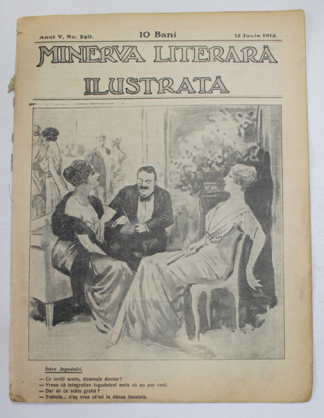 MINERVA LITERARA  ILUSTRATA , ANUL V , NR. 240 , 15 IUNIE   , 1914