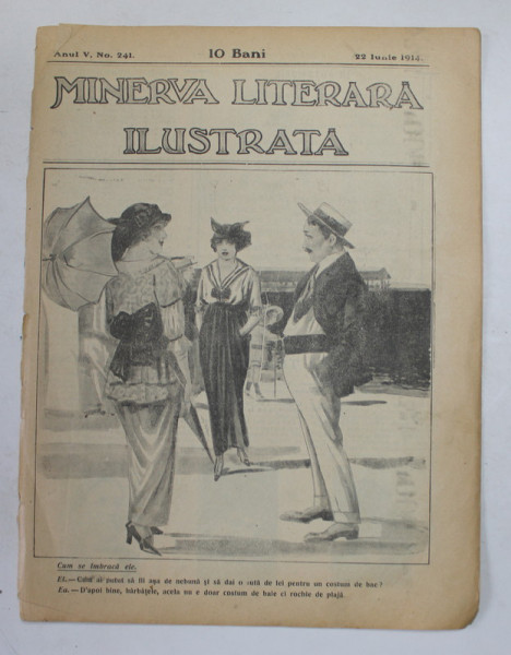 MINERVA LITERARA  ILUSTRATA , ANUL V , NR. 241 , 22 IUNIE   , 1914