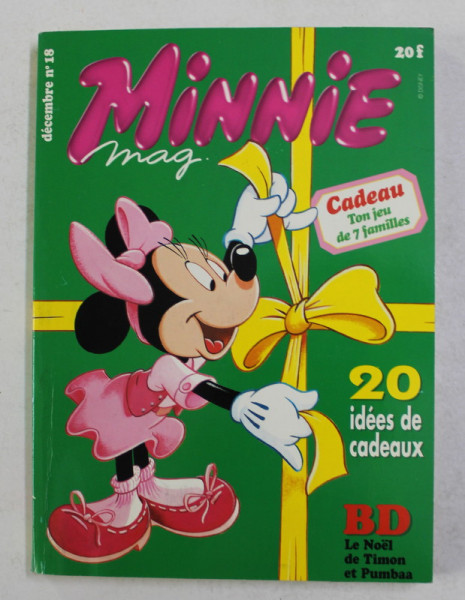 MINNIE MAG , NR. 18 , DECEMBRE 1996 , REVISTA DE BENZI DESENATE *