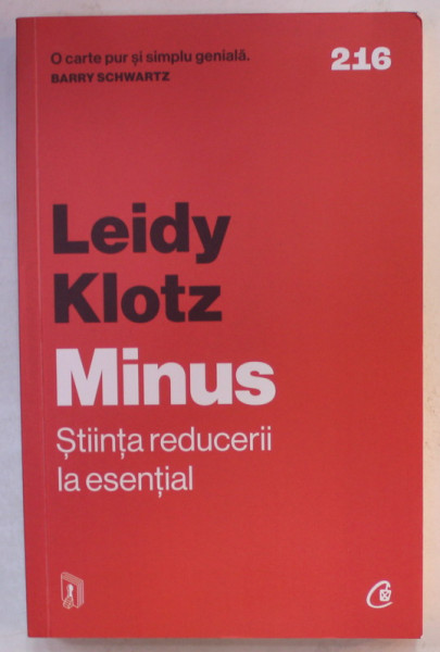 MINUS , STIINTA REDUCERII LA ESENTIAL de LEIDY KLOTZ , 2023