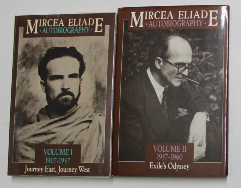 MIRCEA ELIADE - AUTOBIOGRAPHY , TWO VOLUMES , 1988 - 1990 , SUBLINIATE CU MARKERUL *