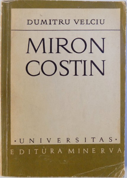 MIRON COSTIN de DUMITRU VELCIU , 1973