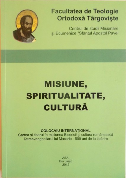 MISIUNE , SPIRITUALITATE , CULTURA de COLOCVIU INTERNATIONAL , 2012