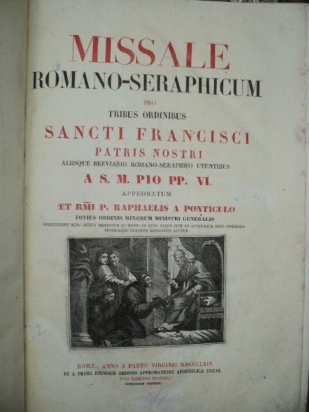 Missale Romano Seraphicum, Roma 1864