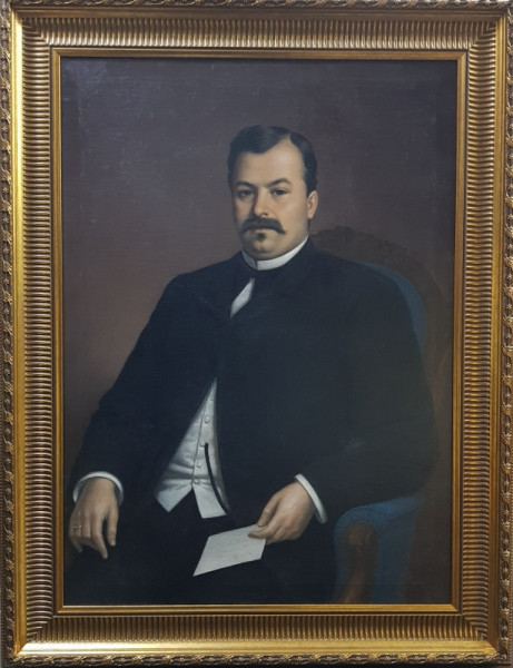 Misu Popp (1827-1892) - Negustorul Dumitru I. Boanta din Braila si sotia sa