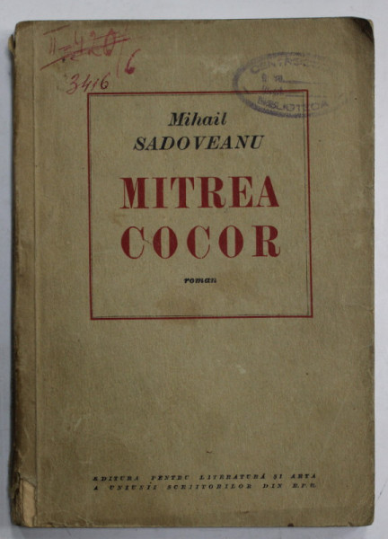MITREA COCOR de MIHAIL SADOVEANU , 1949
