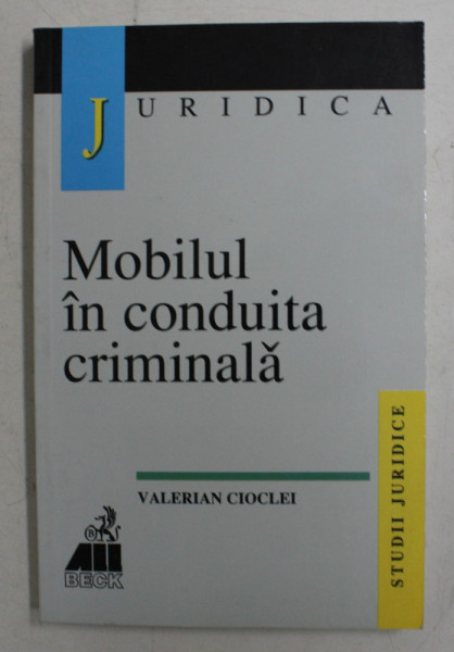 MOBILUL IN CONDUITA CRIMINALA DE VALERIAN CIOCLEI , 1999