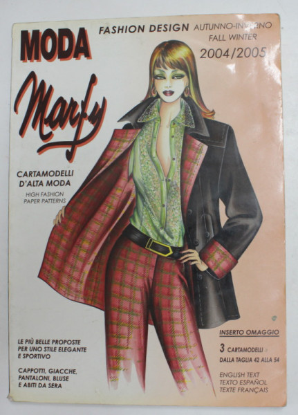 MODA MARFY , REVISTA DE MODA , GENNAIO , 2004, TEXT IN ITALIANA , ENGLEZA , FRANCEZA , SPANIOLA