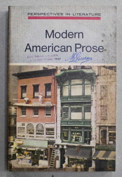 MODERN AMERICAN PROSE by PATRICIA J. COSTELLO and CHARLES A . CONEFREY , 1969