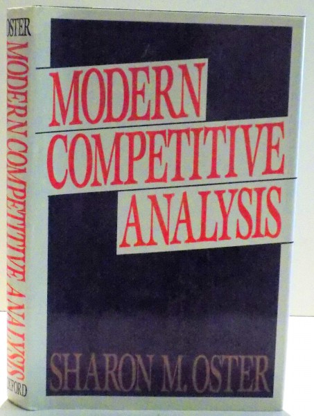 MODERN COMPETITIVE ANALYSIS by SHARON M. OSTER , 1990