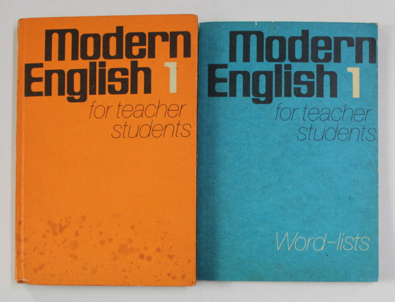 MODERN ENGLISH 1 - FOR TEACHER STUDENTS ,  TWO VOLUMES , 1977