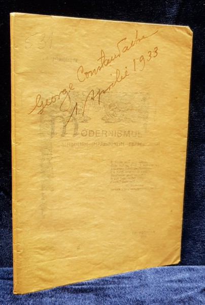 MODERNISMUL, SIMBOLISM-IMPRESIONISM-EXPRESIONISM de I. E. TOROUTIU - BUCURESTI, 1926