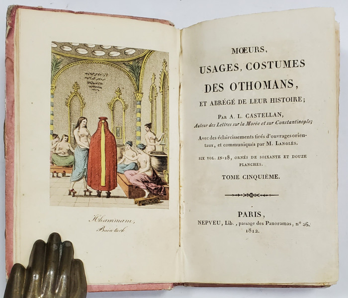 MOEURS, USAGES, COSTUMES DES OTHOMANS par A. I. CASTELLAN, VOL. V - PARIS, 1815