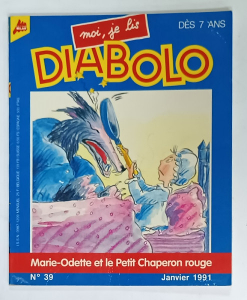 MOI , JE LIS DIABOLO , no . 39  : MARIE - ODETTE ET LE PETIT CHAPERON ROUGE , 1991 , REVISTA PENTRU COPII