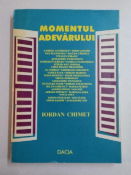 MOMENTUL ADEVARULUI de IORDAN CHIMET, 1996
