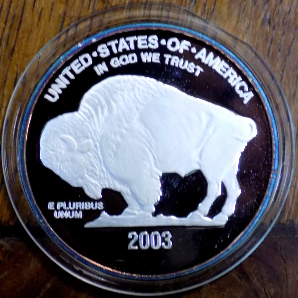 MONEDA COMEMORATIVA DIN ARGINT FIN , STATELE UNITE ALE AMERICII , 2003