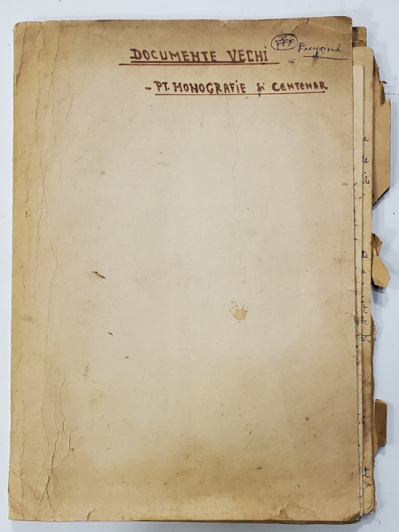 MONOGRAFIA COMUNEI CEPTURA , MANUSCRIS , ANII ' 50 - ' 60