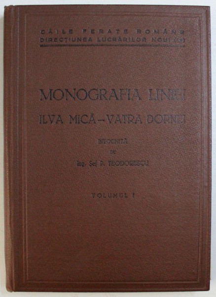 MONOGRAFIA LINIEI ILVA MICA- VATRA DORNEI, VOL. I de P. TEODORESCU