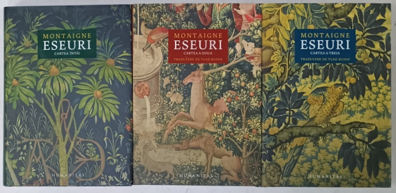 MONTAIGNE , ESEURI , VOLUMELE I - III , 2020 - 2023 , EDITIE CARTONATA , STARE FOARTE BUNA