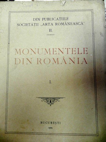 MONUMENTELE DIN ROMANIA -BUC. 1909 - VOL.I-III