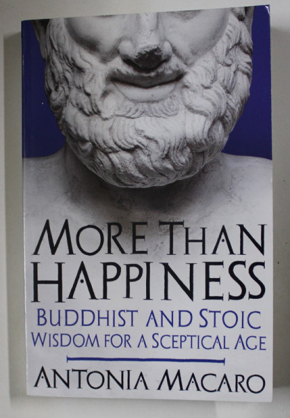MORE THAN HAPPINESS , BUDDHIST AND STOIC WISDOM FOR A SCEPTICAL AGE by ANTONIA MACARO , 2019