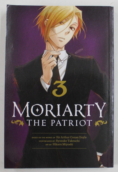 MORIARTY , THE PATRIOT , VOLUME III by RYOSUKE TAKEUCHI , 2021