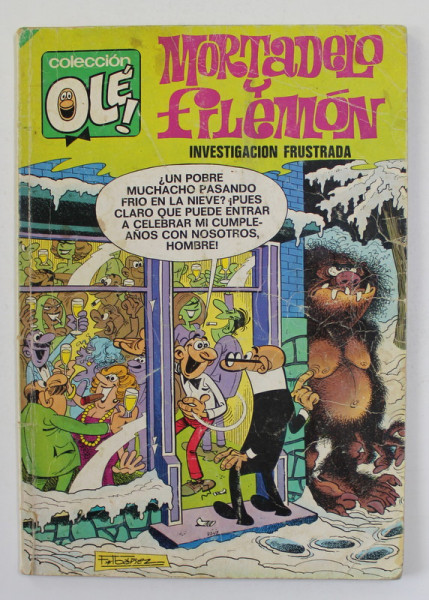 MORTADELO Y FILEMON - INVESTIGACION FRUSTRADA , 1980 , BENZI DESENATE