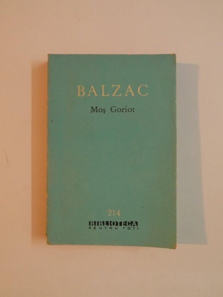 MOS GORIOT de HONORE DE BALZAC , 1964
