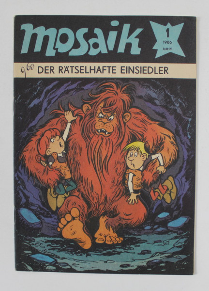 MOSAIK - DER RATSELHAFTE EINSIEDLER , 1 / 1986 , REVISTA CU BENZI DESENATE