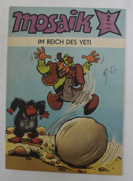 MOSAIK - IM REICH DES YETI   , NR. 2 / 1986 , REVISTA CU BENZI DESENATE
