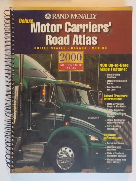 MOTOR CARRIERS'ROAD MILLENNIUM ATLAS , UNITED STATES , CANADA , MEXICO , 2000