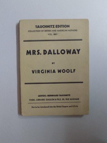 MRS. DALLOWAY de VIRGINIA WOOLF