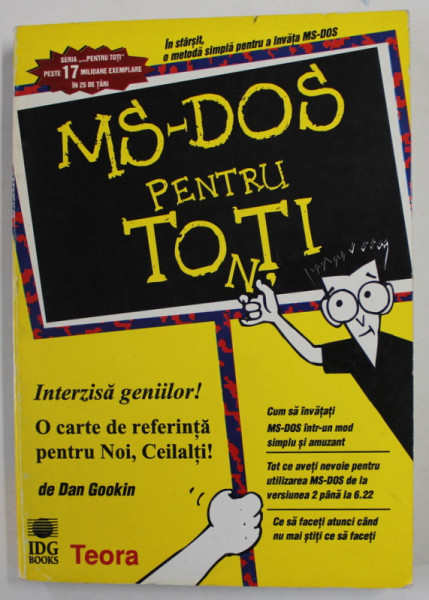 MS - DOS PENTRU TO(N)TI de DAN GOOKIN , 1996