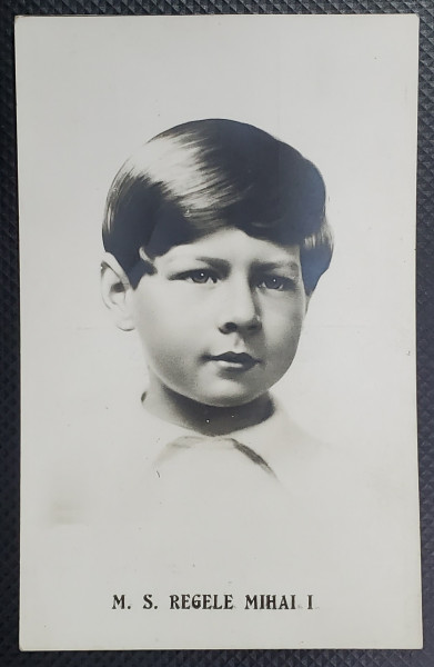 M.S . REGELE MIHAI I , COPIL , CARTE POSTALA ILUSTRATA , INTERBELICA