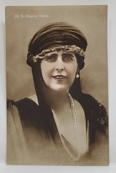 M.S REGINA MARIA A ROMANIEI , FOTO ROYAL , FORMAT CARTE POSTALA , INTERBELICA