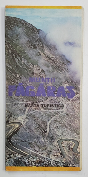 MUNTII FAGARAS , HARTA TURISTICA de NAE POPESCU , ANII '80