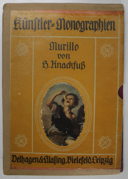 MURILLO von H. KNACKFUS , 1919, TEXT IN LIMBA GERMANA CU CARACTERE GOTICE