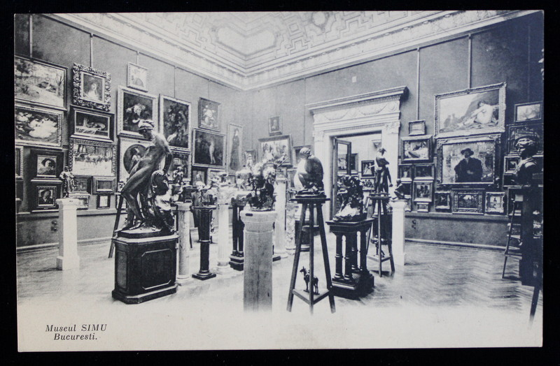 MUZEUL SIMU , IMAGINE DIN INTERIOR , CARTE POSTALA ILUSTRATA , MONOCROMA, NECIRCULATA , PERIOADA INTERBELICA