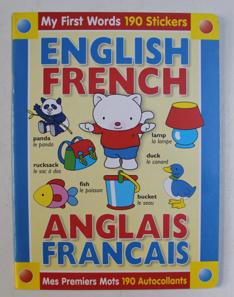 MY FIRST WORDS WITH 190 STICKERS - ENGLISH FRANCH / ANGLAIS FRANCAIS , 2001