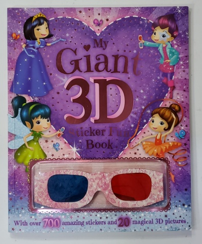 MY GIANT 3 D STICKER FUN BOOK -  WITH OVER 700 AMAZING STICKERS AND 20 MAGICAL 3D PICTURES , 2013 , CONTINE OCHELARI 3 D