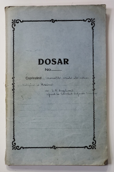 N. C. Angelescu - Consecintele sociale ale industrializarii in Romania, Manuscris, 1940