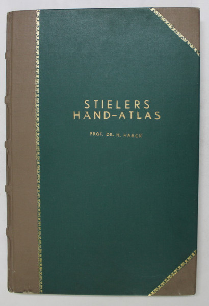 STIELERS - HAND ATLAS von DR. H. HAACK si INDEXUL NUMELOR LOCALITATILOR , 2 VOLUME , 1939