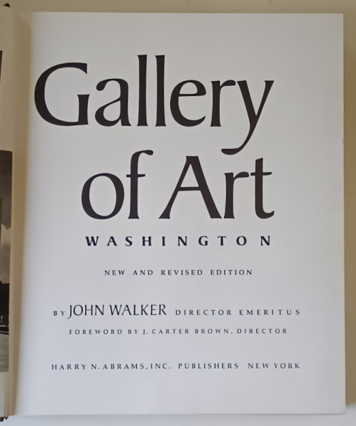 NATIONAL GALLERY OF ART , WASHINGTON , NEW AND REVISED EDITION by JOHN WALKER , 1984